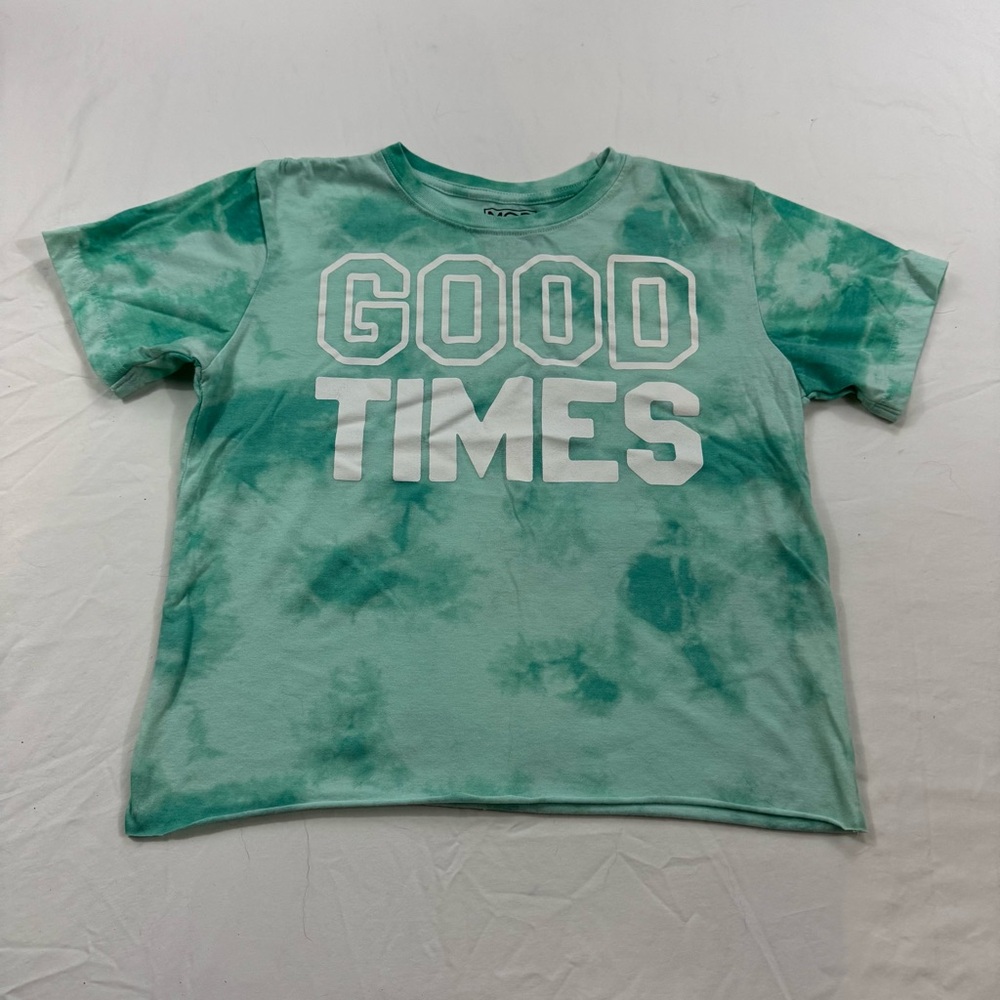 238. Modern‎ Lux Green Tie-Dye Short Sleeve Tee “Good Times” (M)